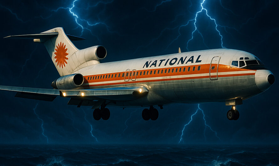 Zeitverlust einer Boeing 727 im Bermudadreieck