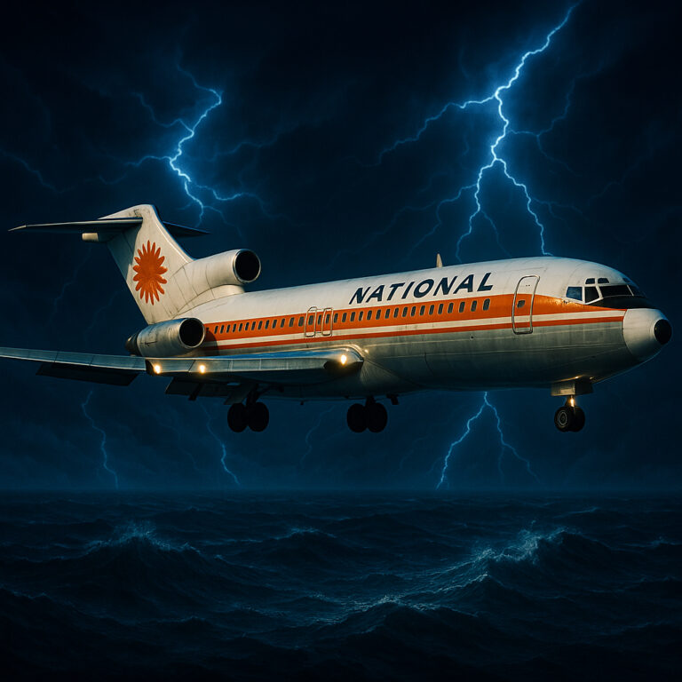 Zeitverlust einer Boeing 727 im Bermudadreieck