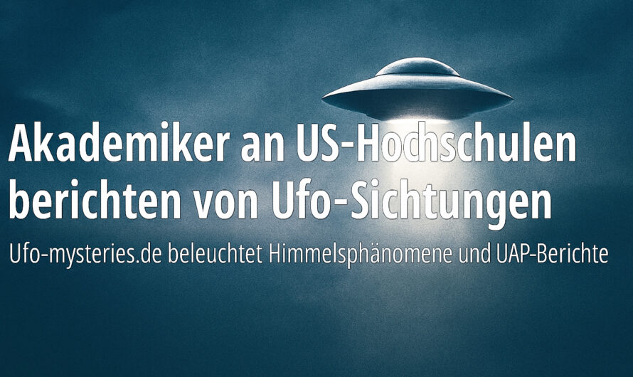 UFOs/UAPs – Die akademische Welt bricht das UFO-Tabu