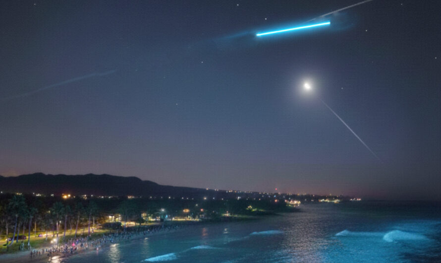 Unbekanntes blaues Objekt stürzt bei Hawaii in den Pazifik