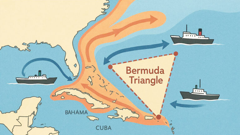 Einfluss des Golfstroms auf Schiffsbewegungen im Bermudadreieck