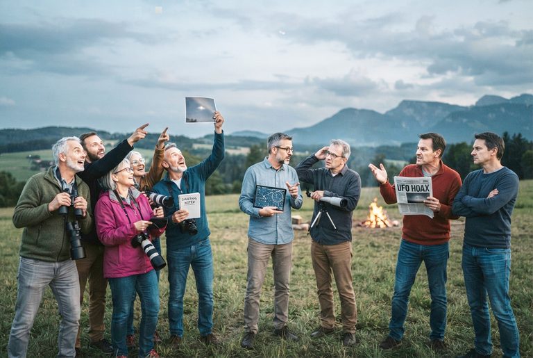 UFOs, Glaube, Skepsis und Ablehnung – Drei Meinungen, ein Thema